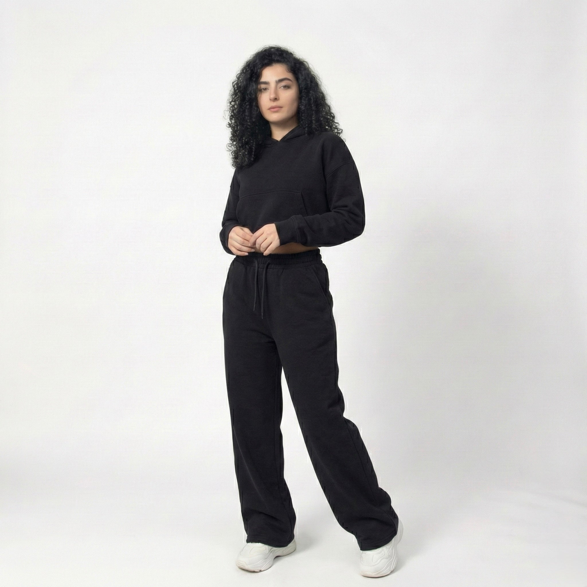 Black WideLeg Sweatpant