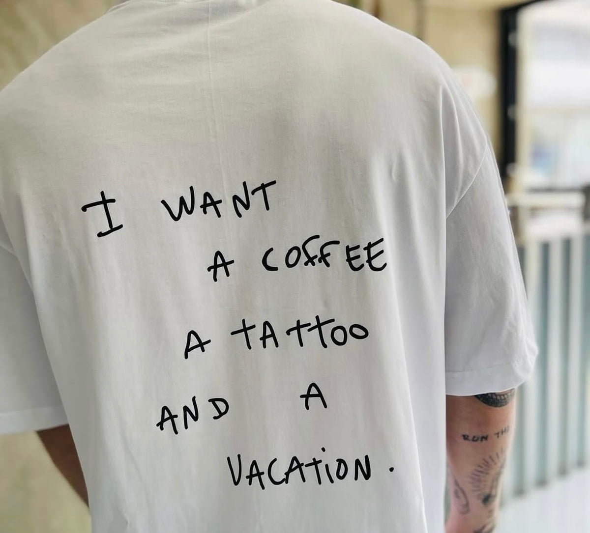 Coffee , tattoo and vacation T-shirt