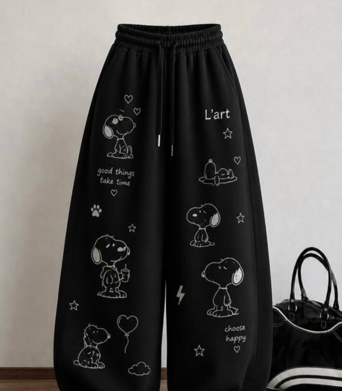 Printed WideLeg Sweatpant