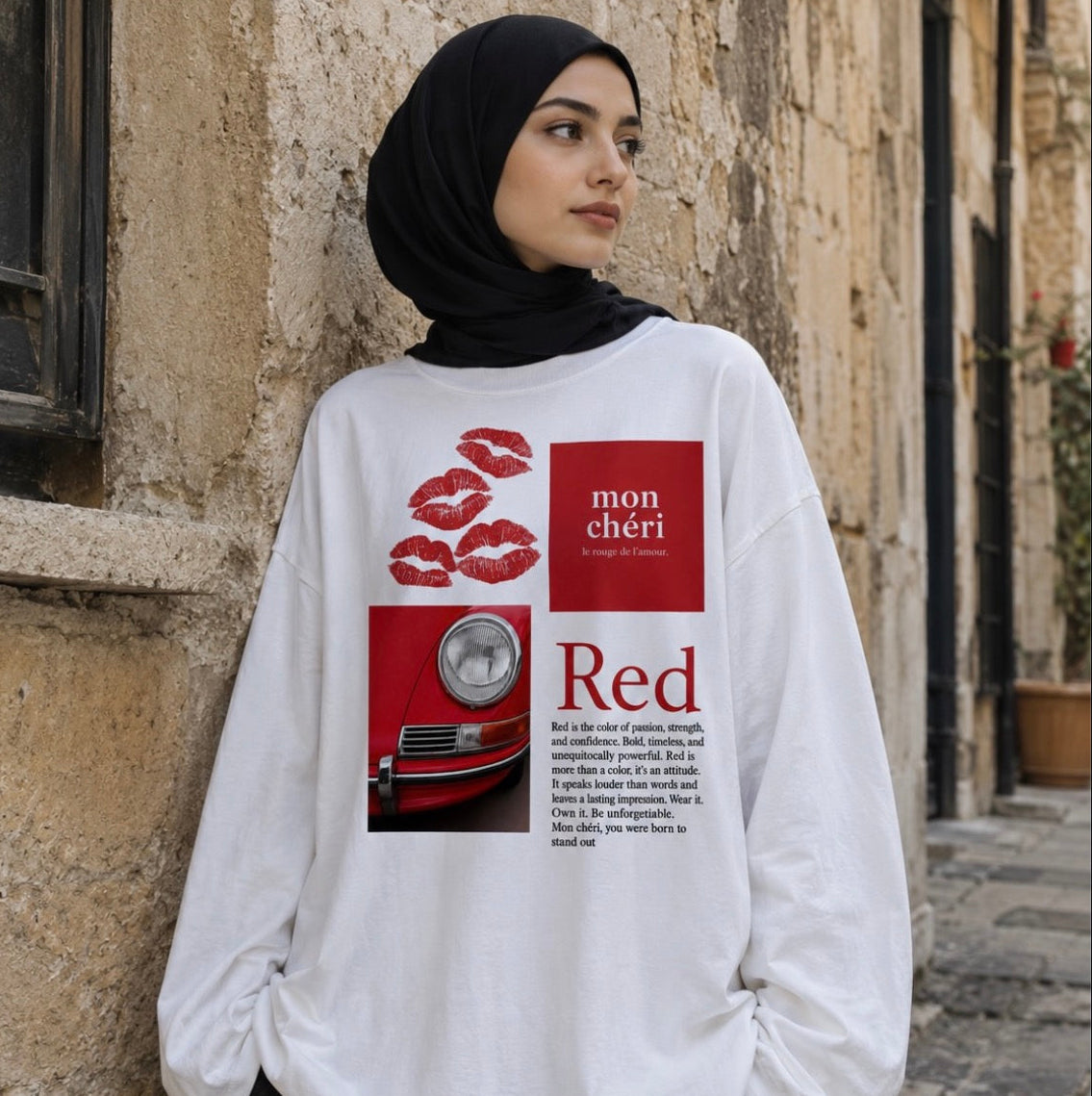 Red sweatshirt